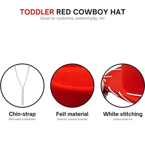 Disfraz de <span class=keywords><strong>Vaquero</strong></span> <span class=keywords><strong>Princesa</strong></span> con <span class=keywords><strong>Sombrero</strong></span> de Fieltro para Niños, Ideal para Actuaciones, Fiestas de Despedida de Soltera y Cumpleaños - Product Image 3