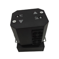 Machine à étincelles froides électrique à double tête rotative en aluminium, fontaine de feux d'artifice de 1 à 5 mètres avec télécommande DMX512