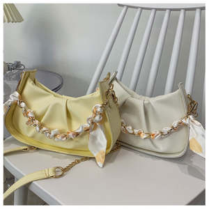 Bolso bandolera popular, último diseño, bolso de mano con decoración de bufanda para mujer, bolso de hombro de moda para invierno - Product Image 3