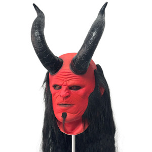 Nouveau <span class=keywords><strong>Hellboy</strong></span> Latex Masque Thriller Film Halloween Fantôme Maison Costume Props Secret Chambre Props Creative Intérieur Extérieur - Product Image 4