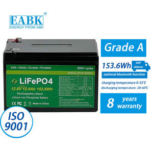 Elettrodomestici, utensili elettrici, sistema solare, luce di emergenza EBAK 12.8V 12Ah litio ferro fosfato batteria 153.6Wh 3000 + cicli - Product Image 4