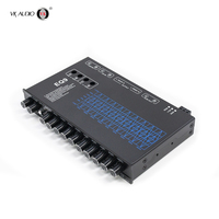 Système audio de voiture VK EQ9 9 bandes EQ, 6 canaux, crossover passif, égaliseur de subwoofer, classe AB, séparation 4 canaux