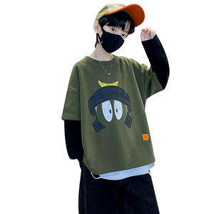 Sweatershirt pour garçons Collection de printemps <span class=keywords><strong>Pull</strong></span> à col rond pour enfants <span class=keywords><strong>Mode</strong></span> de rue toutes saisons avec motif de dessin animé pour grands garçons - Product Image 1