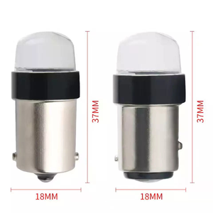 หลอดไฟรถยนต์ 12V S25 1LED 1156 1157 แบบแฟลช Strobe P21W BA15S BAY15D COB คริสตัลไลท์ วัสดุซิลิโคน สีขาว - Product Image 2