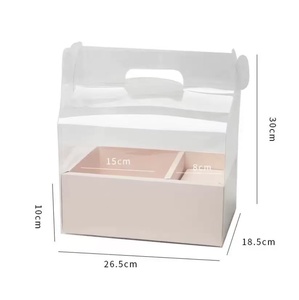 Caja de Regalo Transparente, Impermeable y Reciclable de Cartón para Pasteles y Flores, con Recubrimiento UV - Product Image 4