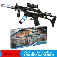 Jouet pistolet M4A1 effets sonores de lumière pistolet ne peut pas être tiré enfants infrarouge cool vibration électrique huit son pistolet