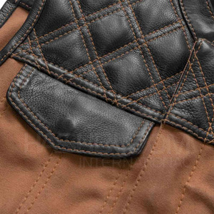Gilet en cuir classique respirant pour homme, léger, décontracté, pour l'hiver, vêtement d'extérieur, OEM/ODM disponible, couleurs personnalisées, logo personnalisé - Product Image 2