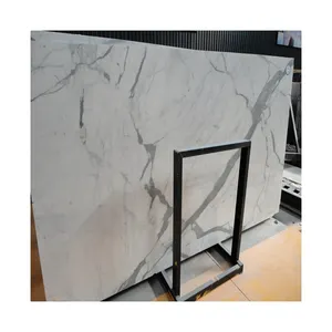 Sale Italy Snow White Marble Slab of Decorative Pattern Price Cut to Size Marble Slab for Kitchen Bathroom Wall Tiles