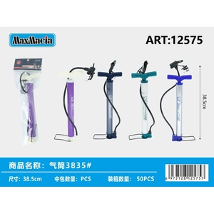 Pompe à vélo portable 385cm pompe de sol en acier haute pression avec valve Presta pour un gonflage efficace. - Product Image 1