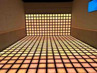 HUALI 30x30cm IP65 RGB 3-en-1 Piste de danse LED interactive Contrôle DMX512 Jeux de grille multi-joueurs Certifié CE Parc à thème Nest