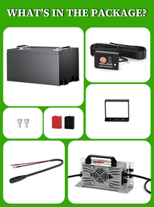 맞춤형 48V 51.2V 65Ah 100Ah 105Ah 200A 스마트 BMS 6000사이클 76.8V 골프 카트 배터리 팩 LiFePO4 리튬 이온 다양한 색상 - Product Image 5