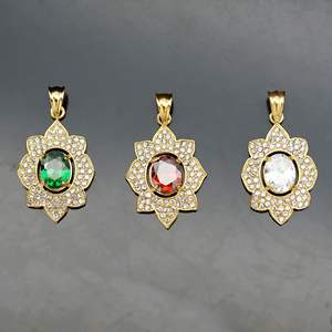 <span class=keywords><strong>Collana</strong></span> Religiosa in Acciaio Inossidabile Stile Europeo-Americano con Pendente Completamente Incastonato di Zirconi per <span class=keywords><strong>Uomo</strong></span> e Donna - Product Image 2