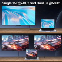 Kabel Thunderbolt 4 A397-1 Profil Rendah Bersudut, Transfer Data 8K 40Gbps, Pengisian Cepat 100W, Hemat Ruang, Kabel USB untuk Ruang Sempit