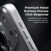 AUREXIONICS Clear Case untuk iPhone 17 Pro dengan Perlindungan Kamera