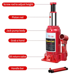 <span class=keywords><strong>Cric</strong></span> <span class=keywords><strong>hydraulique</strong></span> vertical rouge monté sur camion pour l'entretien des pneus de voiture - Product Image 4