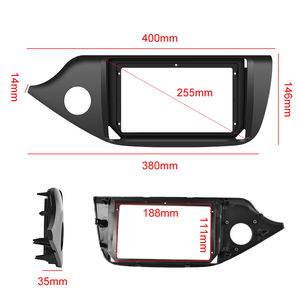 Podofo Drop-shipping 9 ''Cadre d'autoradio dédié Plastique ABS 2 Din Panneau de support vidéo de voiture pour <span class=keywords><strong>Kia</strong></span> <span class=keywords><strong>Seed</strong></span> 2012 - Product Image 2