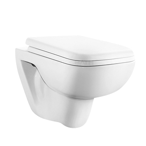 ORTONBATH <span class=keywords><strong>Toilette</strong></span> suspendue murale traditionnelle sans monture <span class=keywords><strong>Toilette</strong></span> suspendue en céramique sans monture avec housse de siège en PP - Product Image 5