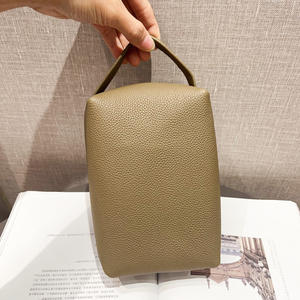 Bolsa de Aseo Personalizada de Cuero PU, Bolso de Compras Diario, Bolsa Cuadrada, Bolsa de <span class=keywords><strong>Viaje</strong></span> para Cosméticos y Maquillaje con Borla y Cremallera - Product Image 3