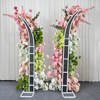 Bunga Mawar Sutra Hijau Pink Lembut Realistis Elegan Segar, Hydrangea, Lotus, Bunga Buatan untuk Lengkungan, Dekorasi Pernikahan & Rumah, Latar Belakang Sempurna