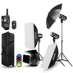 Inlighttech Godox Strobe Studio Flash Light Kit 900W illuminazione fotografica-stroboscopici, porte da fienile, supporti luminosi, grilletti, ombrello