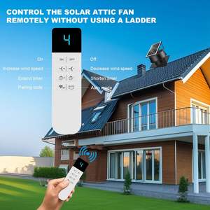 Ventilateur d'extraction de toit solaire 12 pouces 40W pour réservoir d'eau, <span class=keywords><strong>promotion</strong></span> de mars, souffleur d'<span class=keywords><strong>air</strong></span> DC, refroidisseur de réservoir d'eau, extracteur de chaleur - Product Image 2