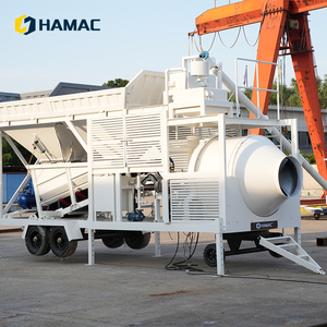 Centrale à béton mobile HAMAC 25m3/h, centrale à béton à tambour pour la construction commerciale - Product Image 3