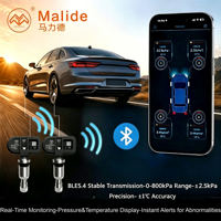 Outils pour véhicules, système de surveillance de la pression des pneus Bluetooth TPMS interne avec 4 capteurs pour Jeep, camion, fourgonnette, MPV, remorque, camping-car OEM