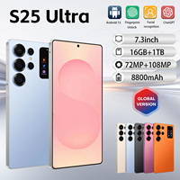 S25 Ultra Ponsel Android Gaming Kecepatan Tinggi 5G Edisi Global 2026 16GB 1TB Layar 7.3 Inci Baterai 8000mAh Kamera 108MP Tidak Terkunci