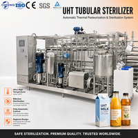 1000 LPH Tubulaire UHT-sterilisator volautomatisch met geïntegreerd CLIP-systeem voor de sterilisatieproductie van melk, sap en dranken