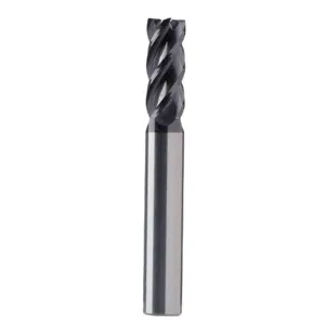 Tungsten CNC Machine Tool Cutting Hard Alloy Unequal Pitch Circular End Mills for Steel Black COating Carbide End Milling Cutter