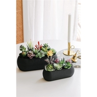 Plantes succulentes artificielles de qualité supérieure, 18 pièces, double flocage, texture réaliste, mini cactus, fausses succulentes décoratives
