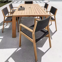Mobilier d'extérieur commercial Dessus en bois avec pieds en métal Restaurant Hôtel en bois Table de banquet de mariage pliante