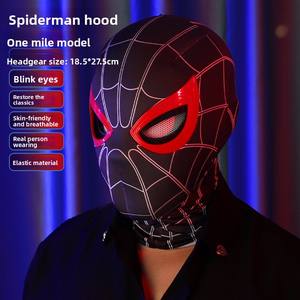 Máscara Luminosa Eléctrica con Ojos Móviles de Spider-Man para Halloween, Cumpleaños, Navidad, Casco de Cosplay - Product Image 5