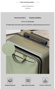 Maleta Multifuncional Dos en Uno de 20 Pulgadas con Ruedas, Desmontable, Tipo Mochila, Unisex, para Negocios, con Candado y Asa Extensible - Product Image 4