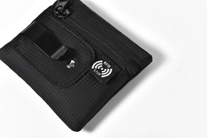 Beliebter RFID Outdoor-Reise-Gürtelclip, eng anliegende Hüfttasche, diebstahlsichere Kartenlese-Leder-Gürtelbörse - Product Image 4