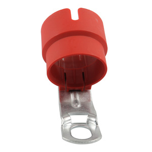 Connecteur de remorque rouge, coque arrière en plastique et métal, prise 7 broches, fixateur de prise 13 broches - Product Image 1