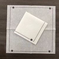 Serviettes de cocktail de luxe avec logo en lin Airlaid Paper Serviettes de boisson jetables Papier de restaurant