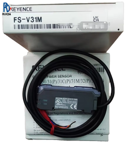 เซ็นเซอร์ไฟเบอร์ออปติกดิจิตอล KEYENCE FS-V31M พร้อมสายเคเบิล NPN แบบ Zero Line Extension และชุดเซ็นเซอร์หลัก - Product Image 1