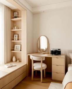 Commode gain de place pour baie vitrée, commode sur mesure à côté de la baie vitrée, ensembles de meubles de chambre à coucher sur mesure - Product Image 3