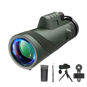 Télescope monoculaire 12x50 HD Zoom avec prisme BaK4 compact pour smartphone avec adaptateur pour téléphone - Product Image 3
