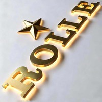 Enseigne Lumineuse LED Personnalisée, Lettre Enseigne LED Rétroéclairée pour Entreprises, Shopping et Publicité