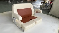Sièges de bateau de banc pliable de chaise double confortable de luxe de couleur personnalisée marine