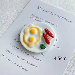 <span class=keywords><strong>Pequeña</strong></span> cantidad aceptación miniatura huevo grande Flatback resina cabujón artesanía comida temática recuerdos flecos uso resina imán <span class=keywords><strong>nevera</strong></span> - Product Image 6