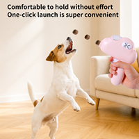 Lanceur de friandises interactif pour animaux de compagnie, pistolet distributeur de nourriture, jouet lanceur de friandises sèches, jouet auto-entretenant pour soulager l'ennui des chats et des chiens