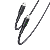 CA100 60W (20V/3A) Câble de chargeur USB de type C à charge rapide Cordon tressé en nylon Câble type-c à type-c