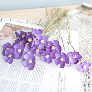 Commercio all'ingrosso vero e proprio essiccato viola di eucalipto bouquet per la casa di pasqua di san valentino decorazioni di disegno floreale fiori secchi regali - Product Image 6