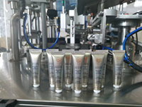 Machine de remplissage et de scellage thermique entièrement automatique pour tubes en plastique/aluminium, pour dentifrice, crème cosmétique, pommade, miel