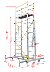Plataforma Elevadora Vertical de Aluminio Directa de Fábrica, Hidráulica, 10m, Tamaño de Mesa, Estándar EN, Andamio Seguro para el Mercado Global - Product Image 4