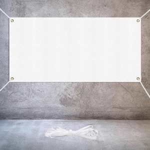 Large <b>Banner</b> Signs Blank Polyester Oxford Cloth Sublimation Easy Hang DIY <b>Banner</b> Indoor Wall Outdoor Business Office - Product Image 1