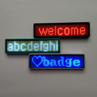 Mini Pantalla LED Programable con Mensaje Desplazable, Publicidad LED, Placa de Identificación con Nombre Desplazable